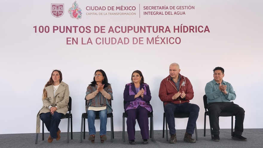 Inaugura Clara Brugada programa de 100 Puntos de Acupuntura Hídrica